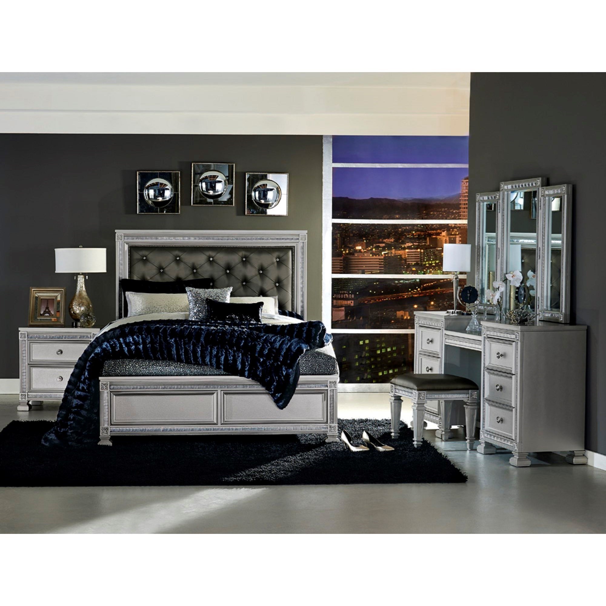 Homelegance Furniture 1958 1958 Q Bedroom Group 2 Queen Bedroom